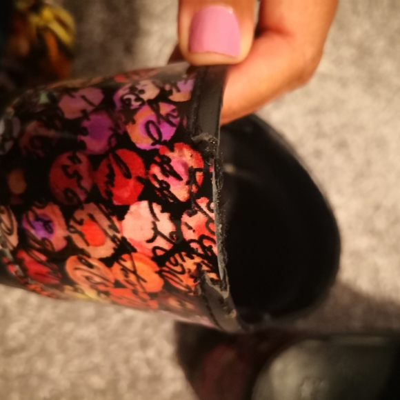 Rainbow Polka Dot Dansko Clogs - Picture 5 of 5